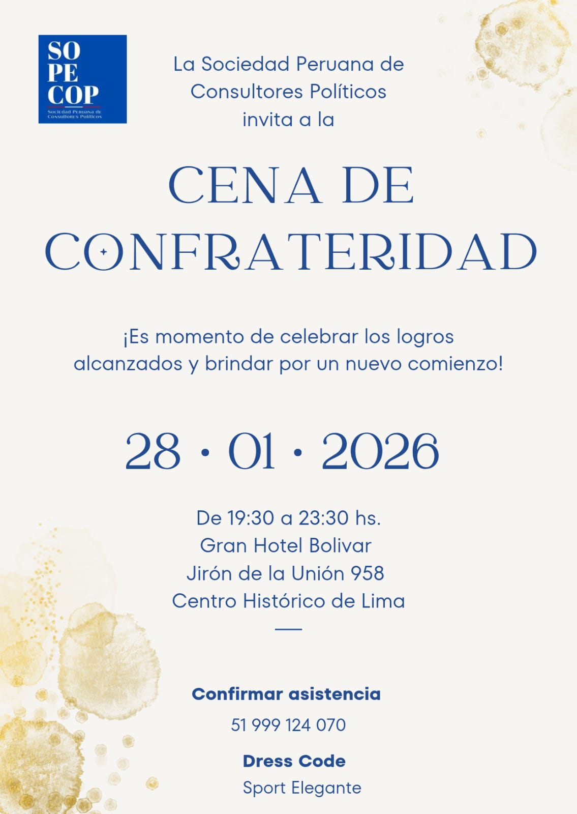 Cena de Confraternidad