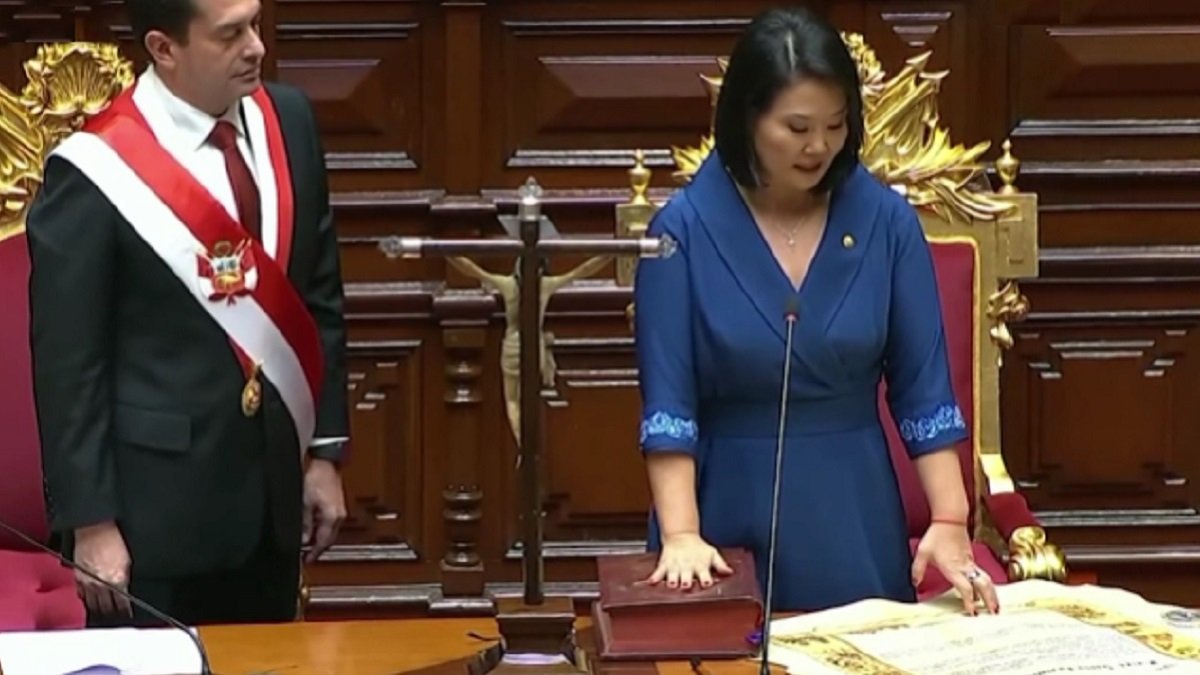 Keiko Fujimori juró hoy  como nueva presidente del Perú